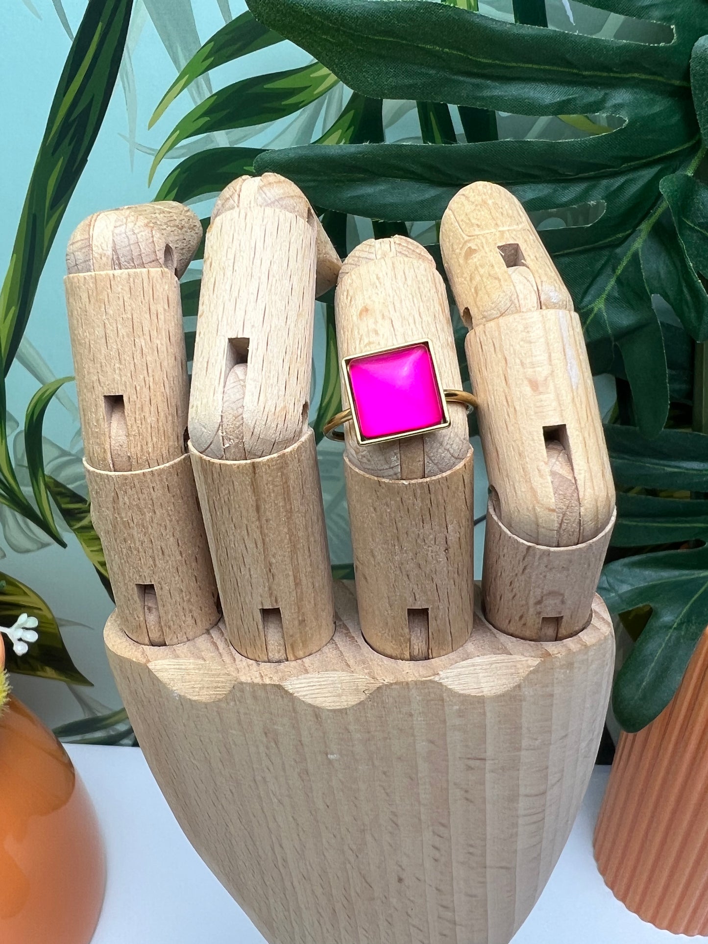 Dainty Pop-of-Color Rings