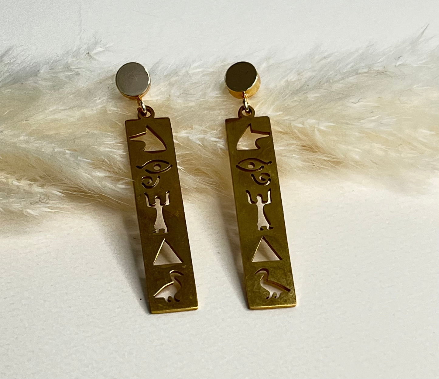 Ancient Egyptian Symbols Earrings
