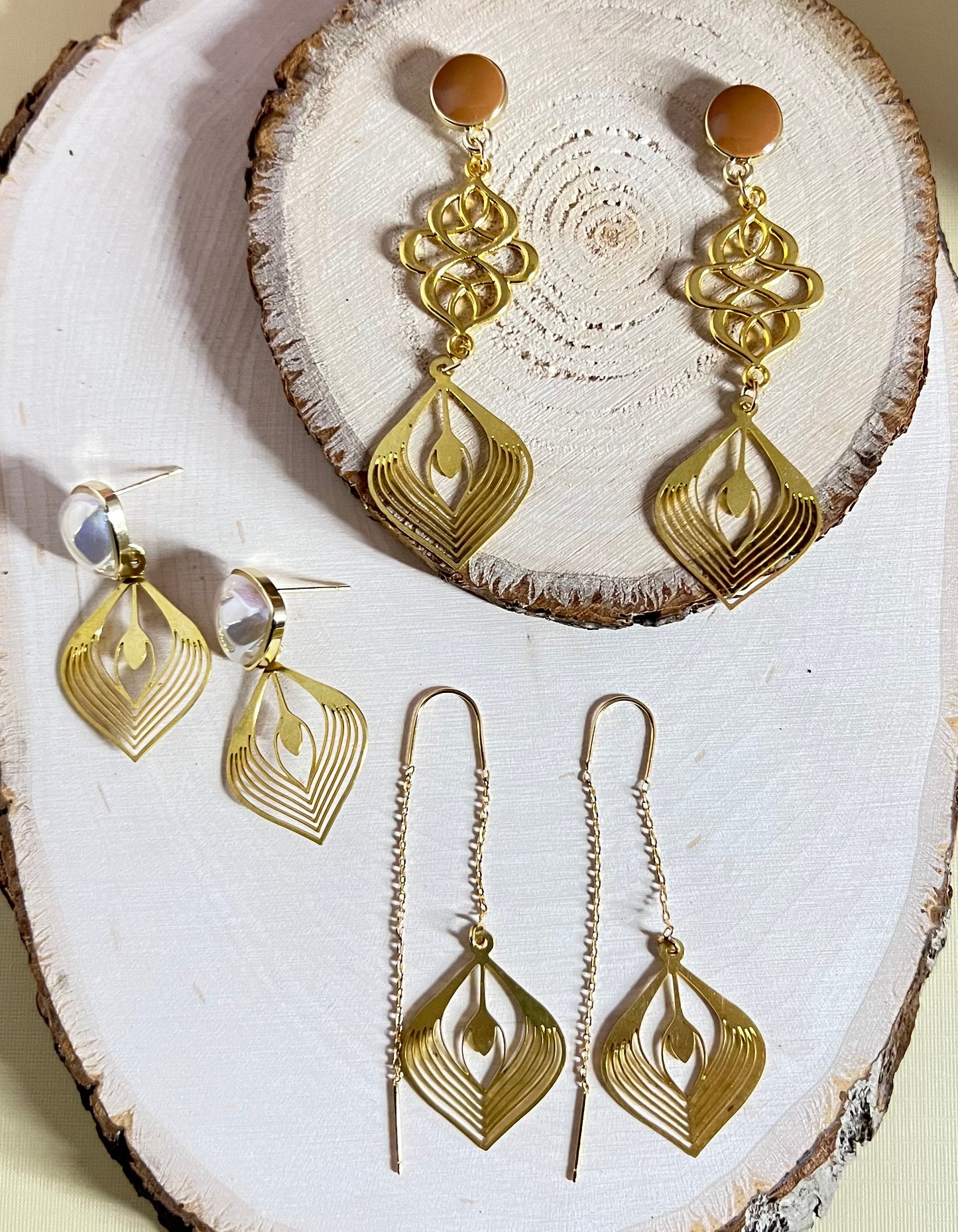 Art Deco-Inspired Drop Earrings