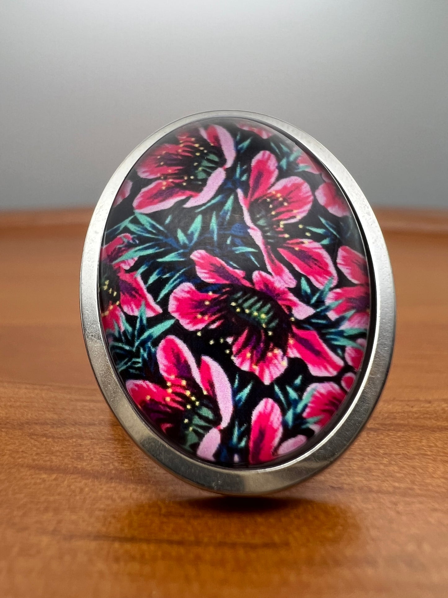 Flower Design Statement Rings