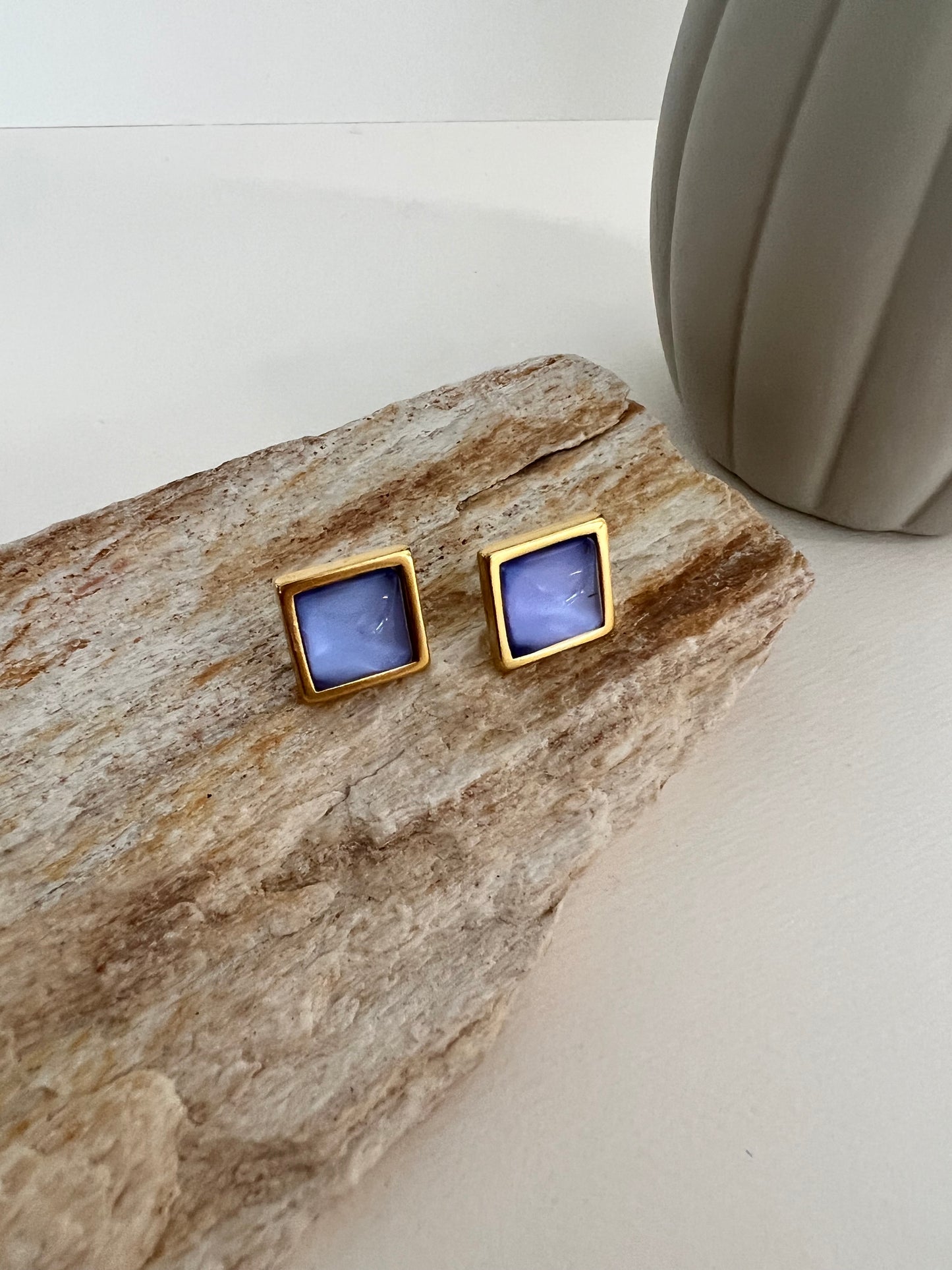 Pastel Color Stud Earrings