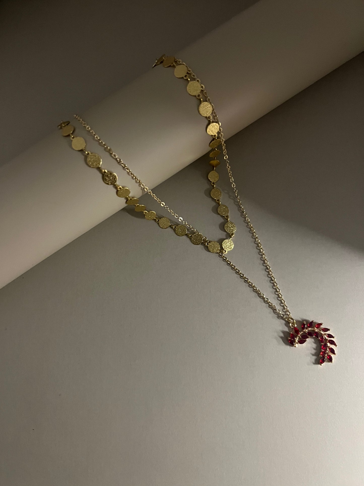 Romantic Leaf Pendant Necklace Set