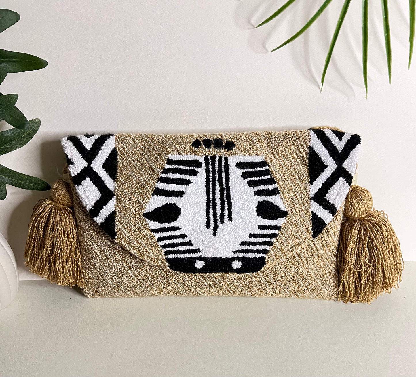 Safari Pattern Shoulder Bag