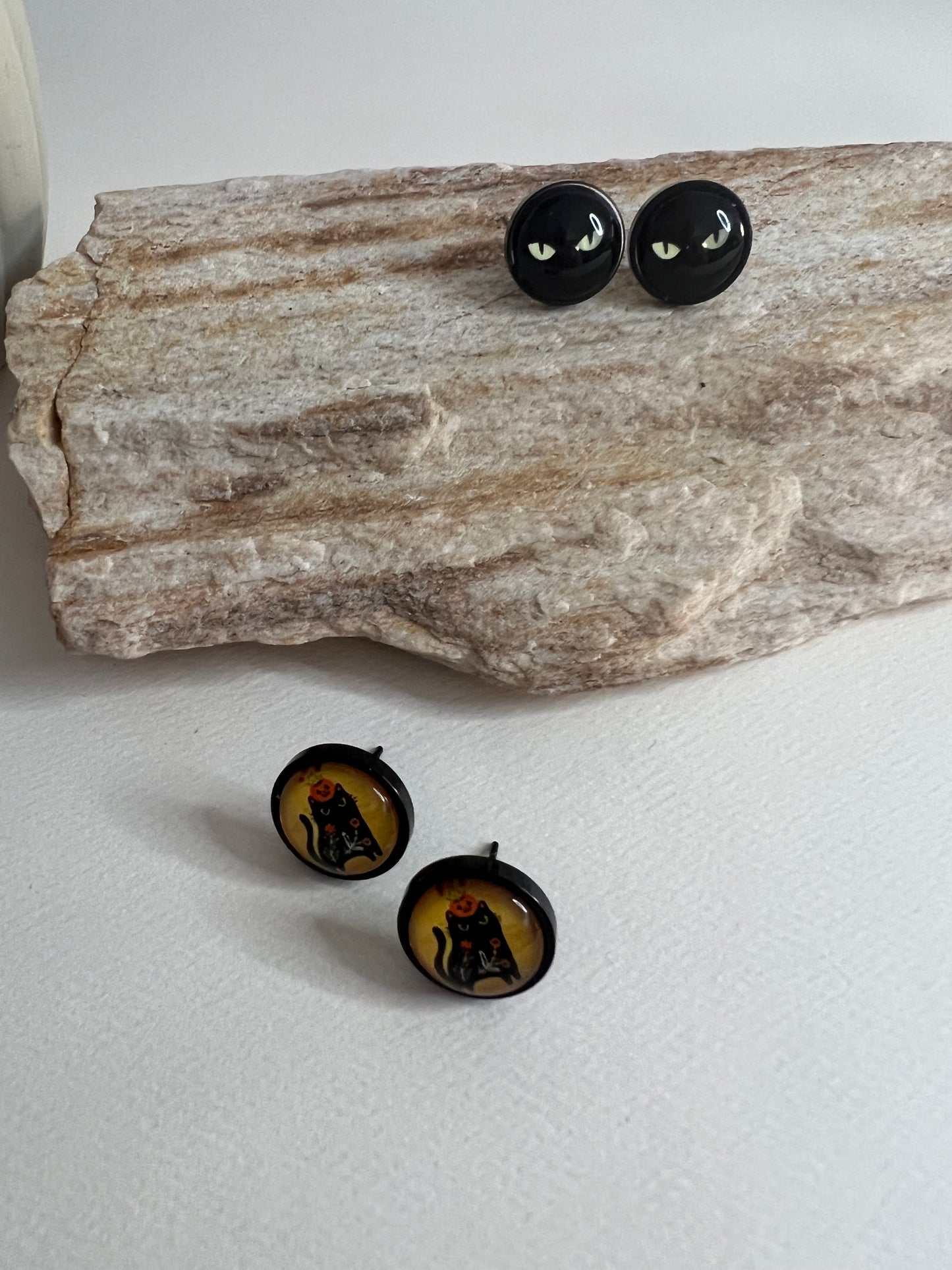 Cat Stud Earrings