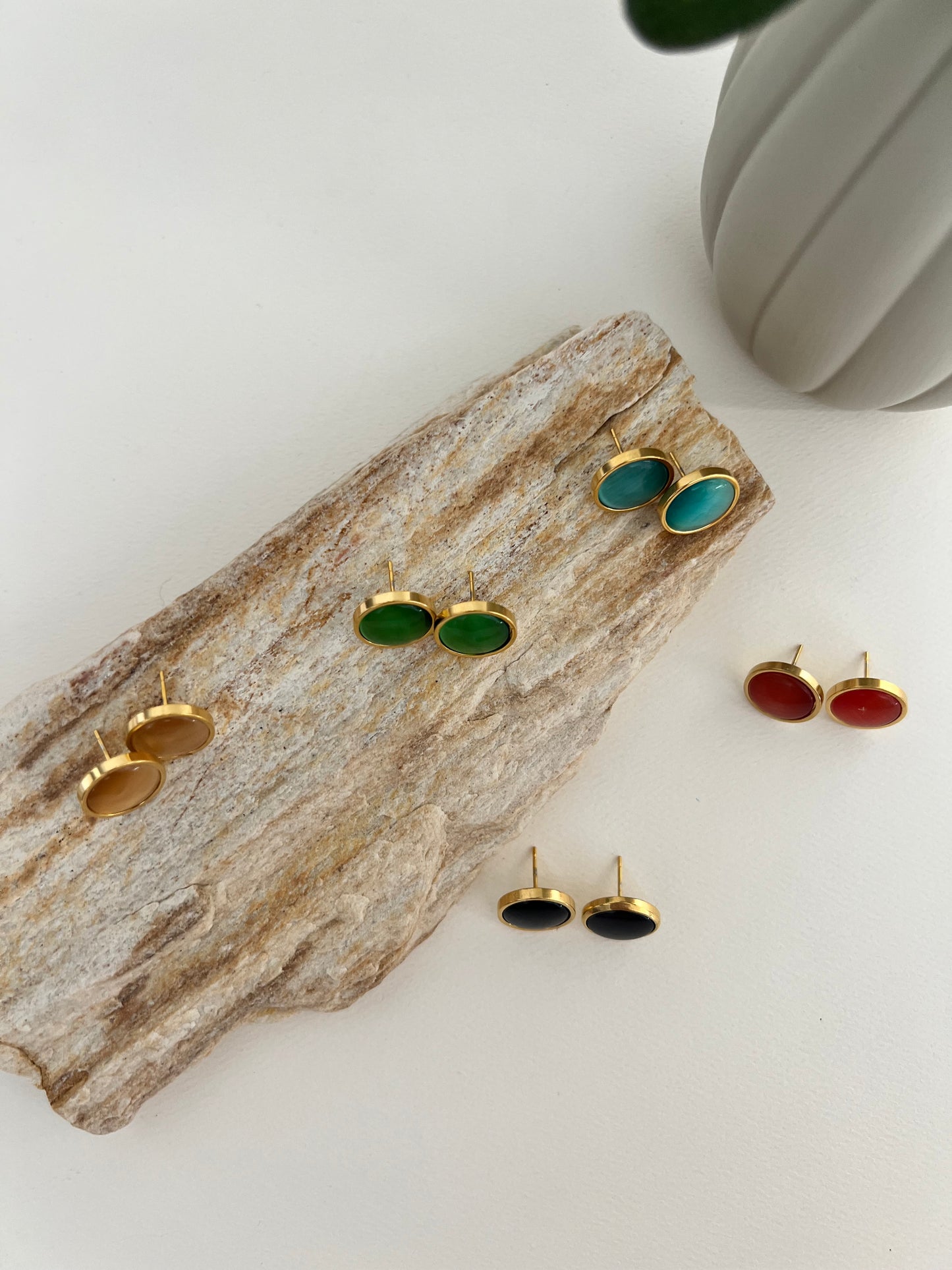 Pop-of-Color Stud Earrings Set