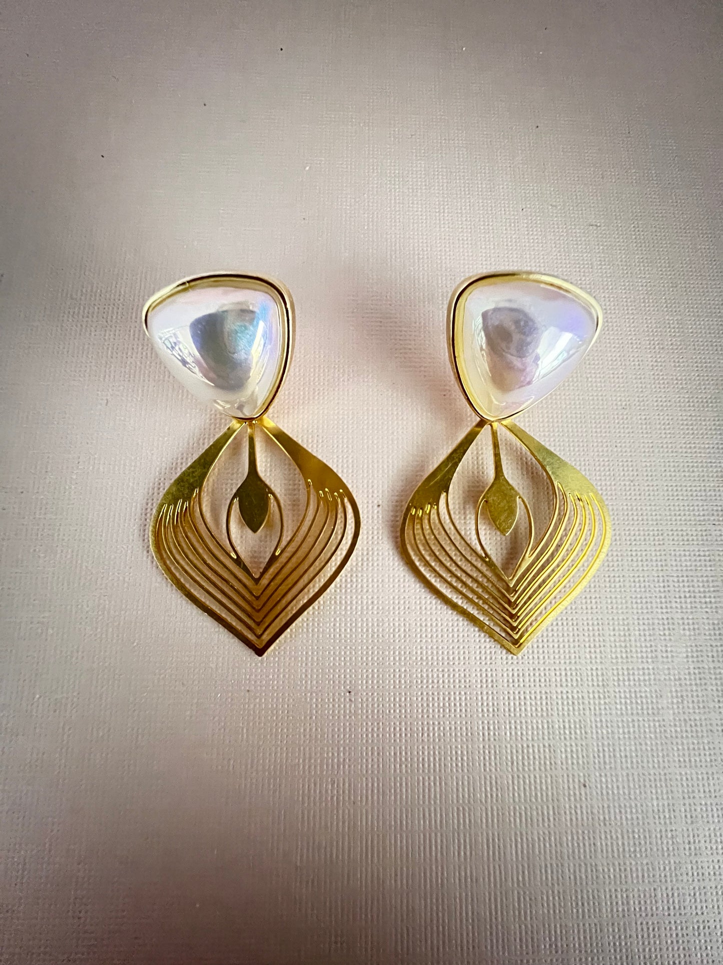 Art Deco-Inspired Drop Earrings