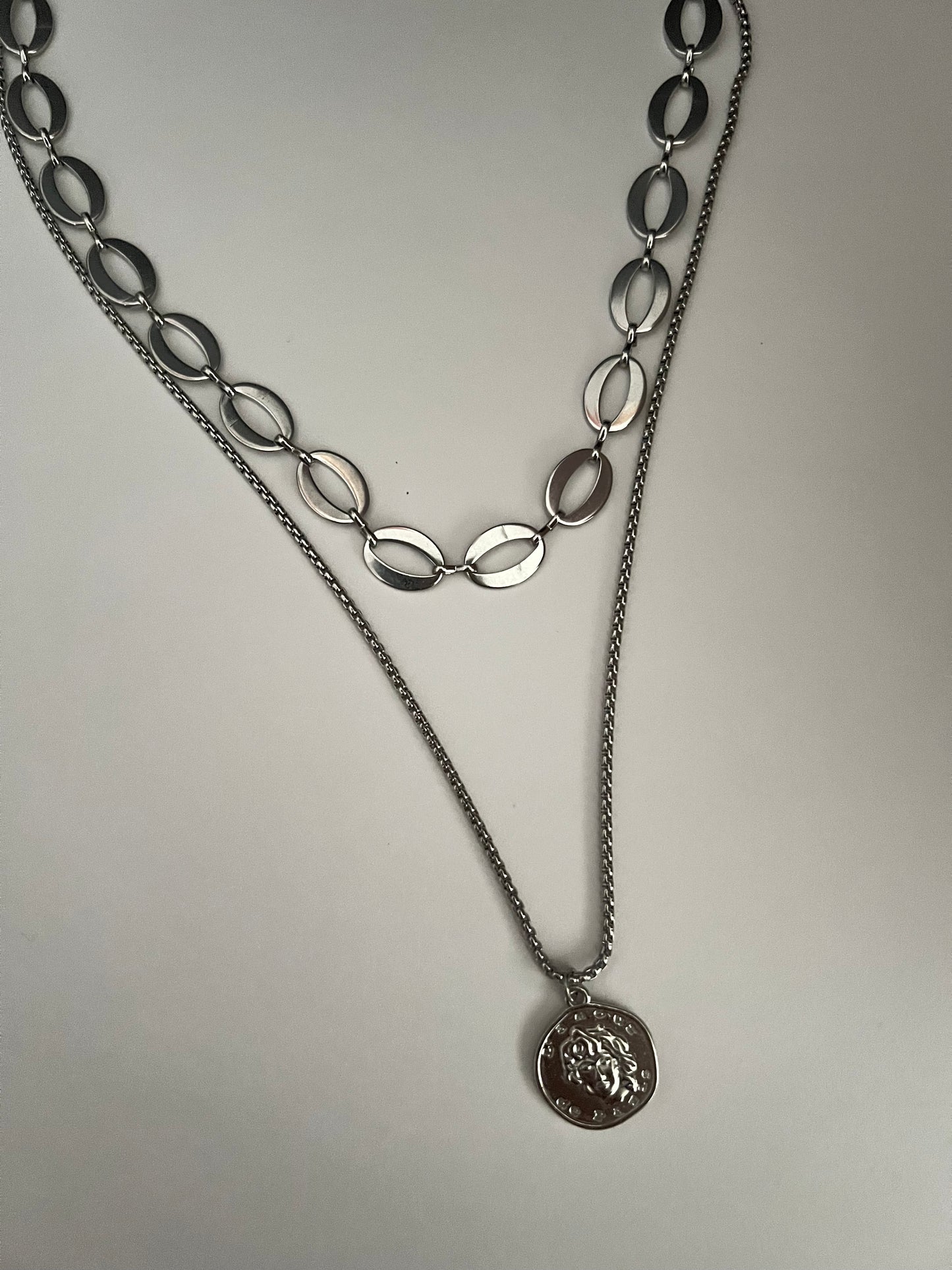 Roman Medallion Coin Necklace