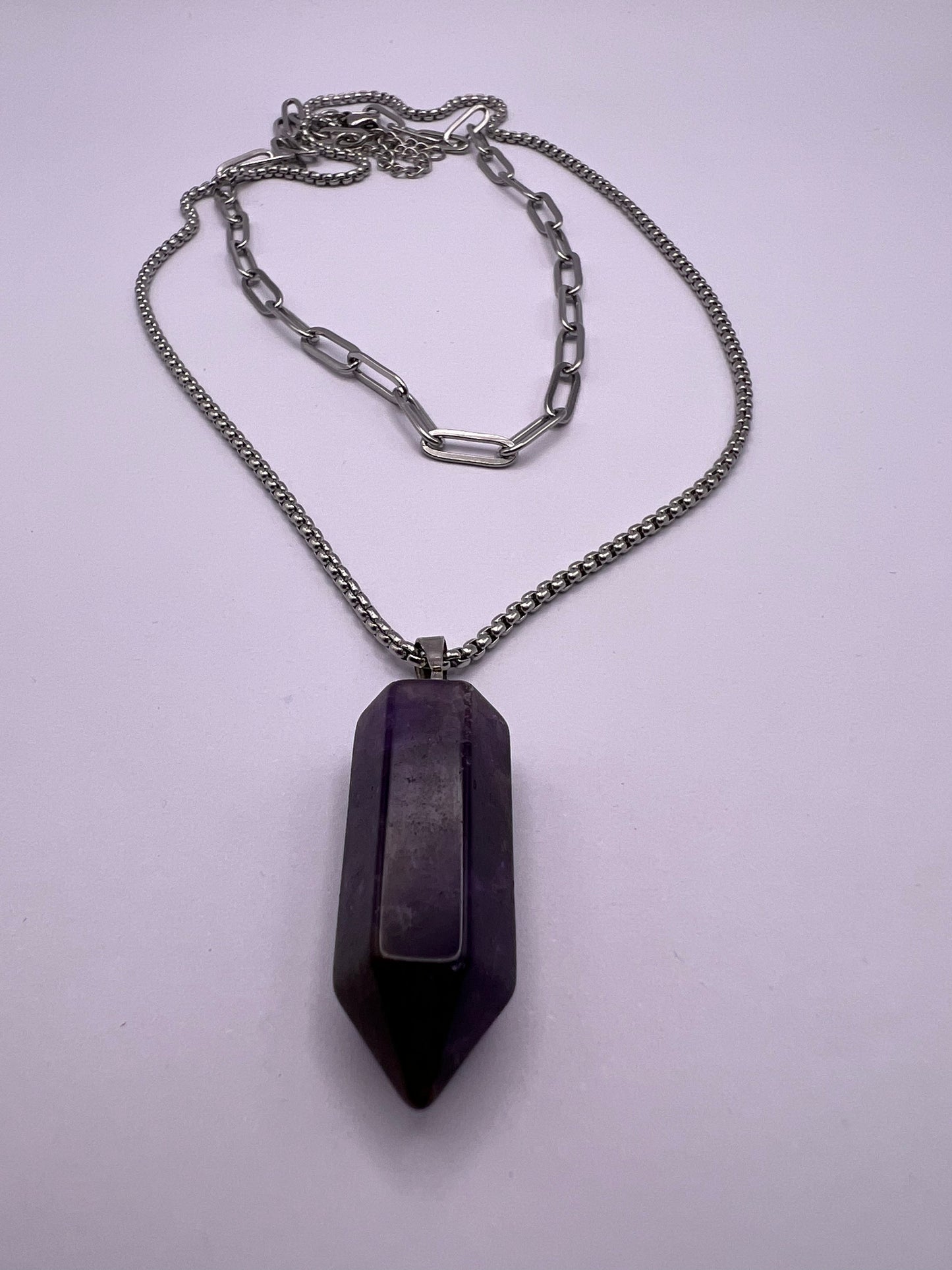 Purple Amethyst Multi-Strain Necklace