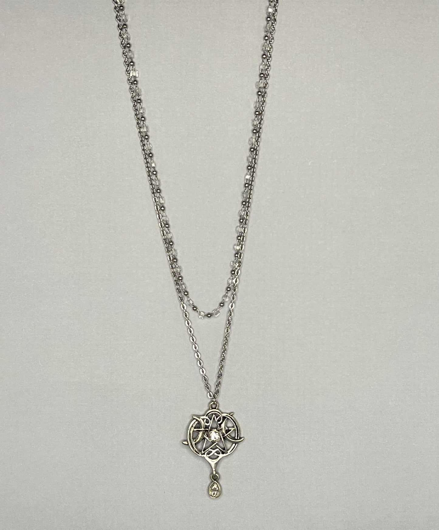 Pentagram & Moons Layered Necklace