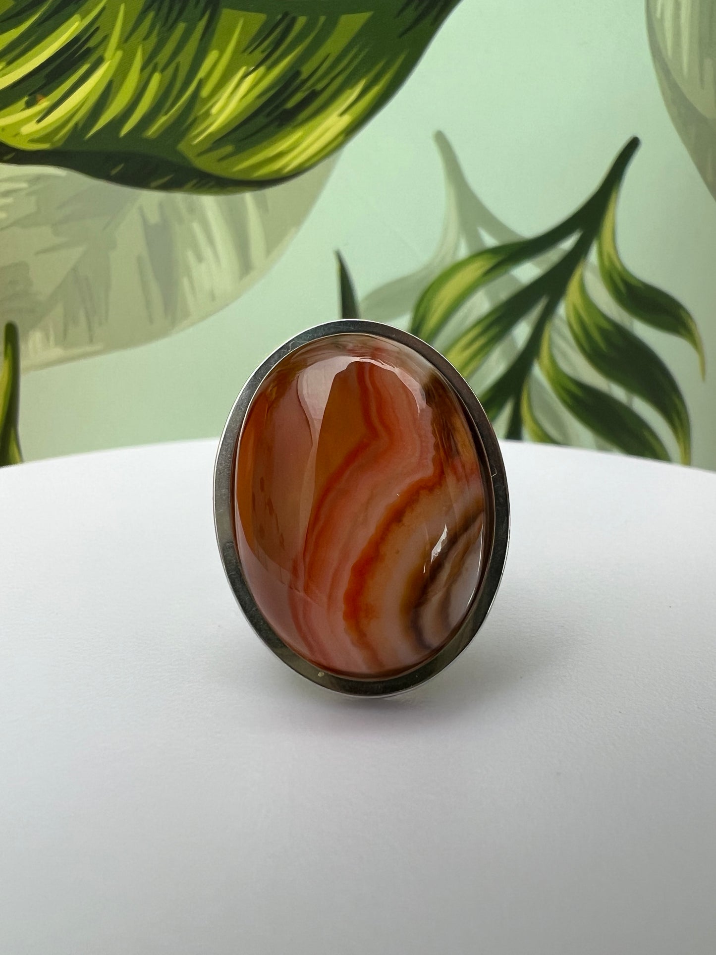 Yellow Aventurine Oval Rings