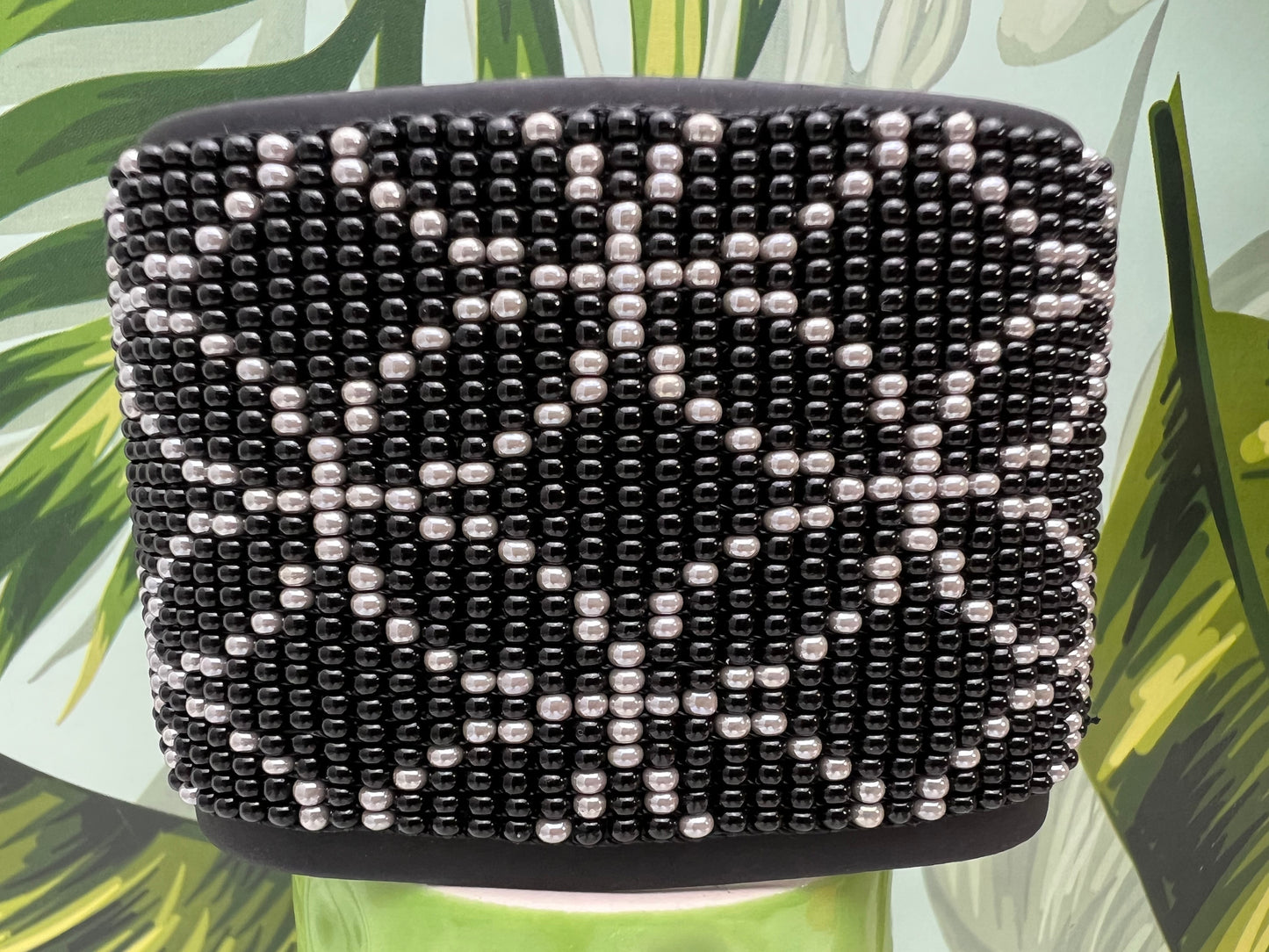 Trendy Large Beaded Bracelet Cuff