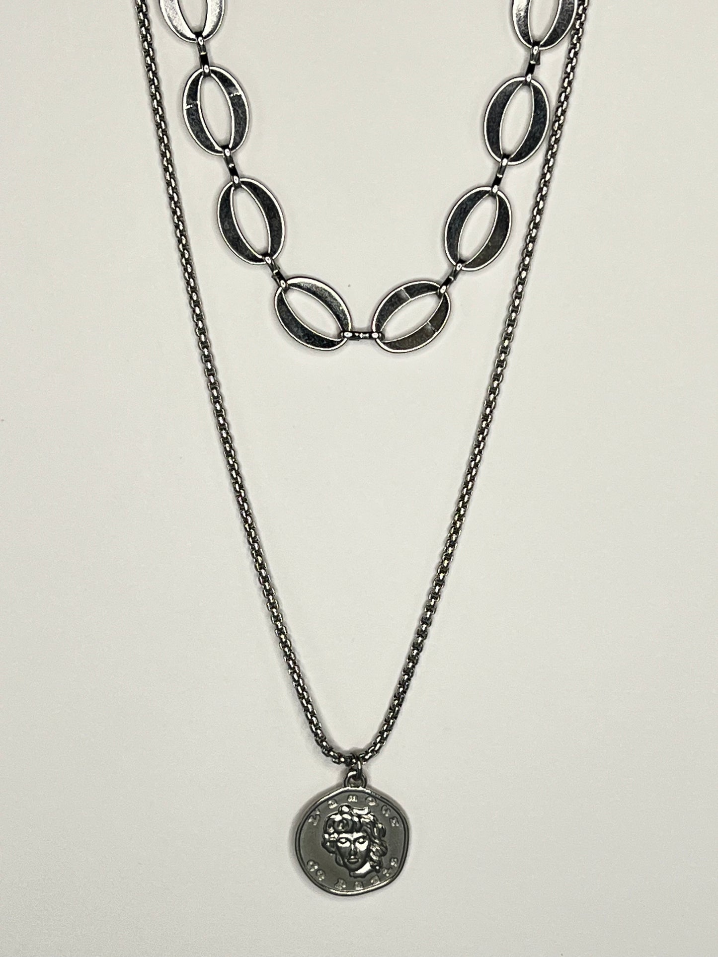 Roman Medallion Coin Necklace