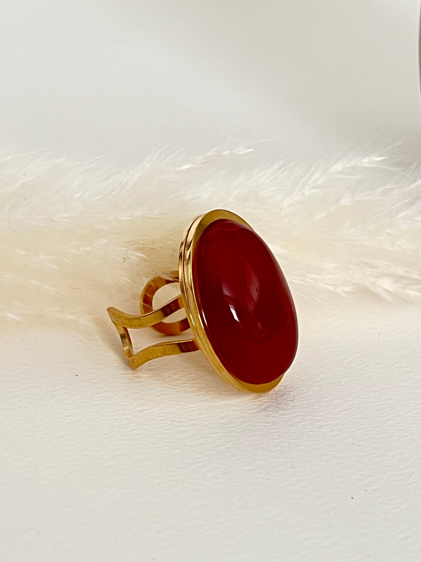 Romantic Statement Gold Ring