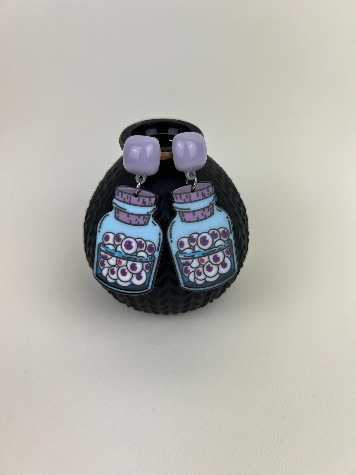 Paste Goth Spooky Earrings