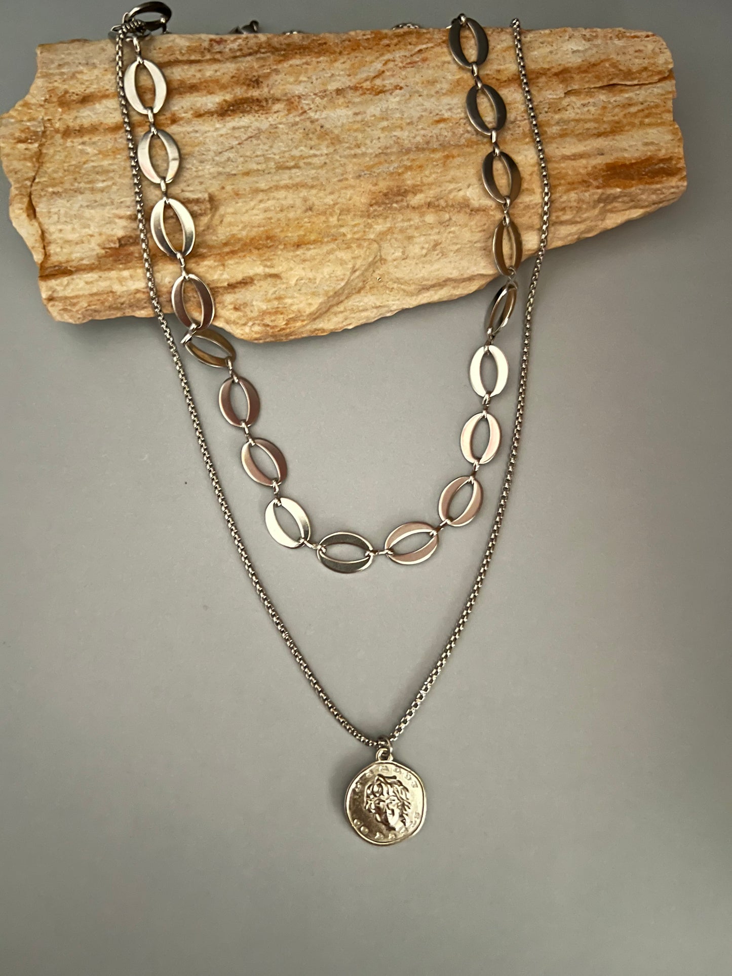 Roman Medallion Coin Necklace