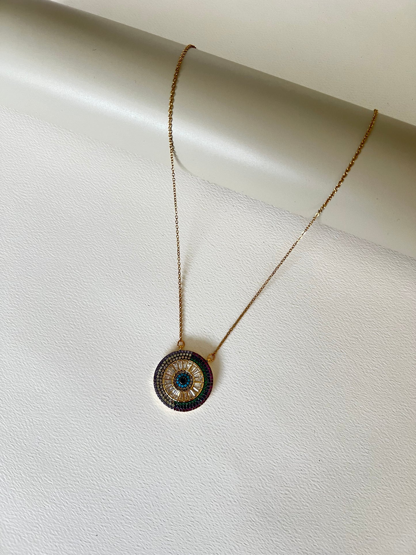 Delicate Colorful Zircon Necklace