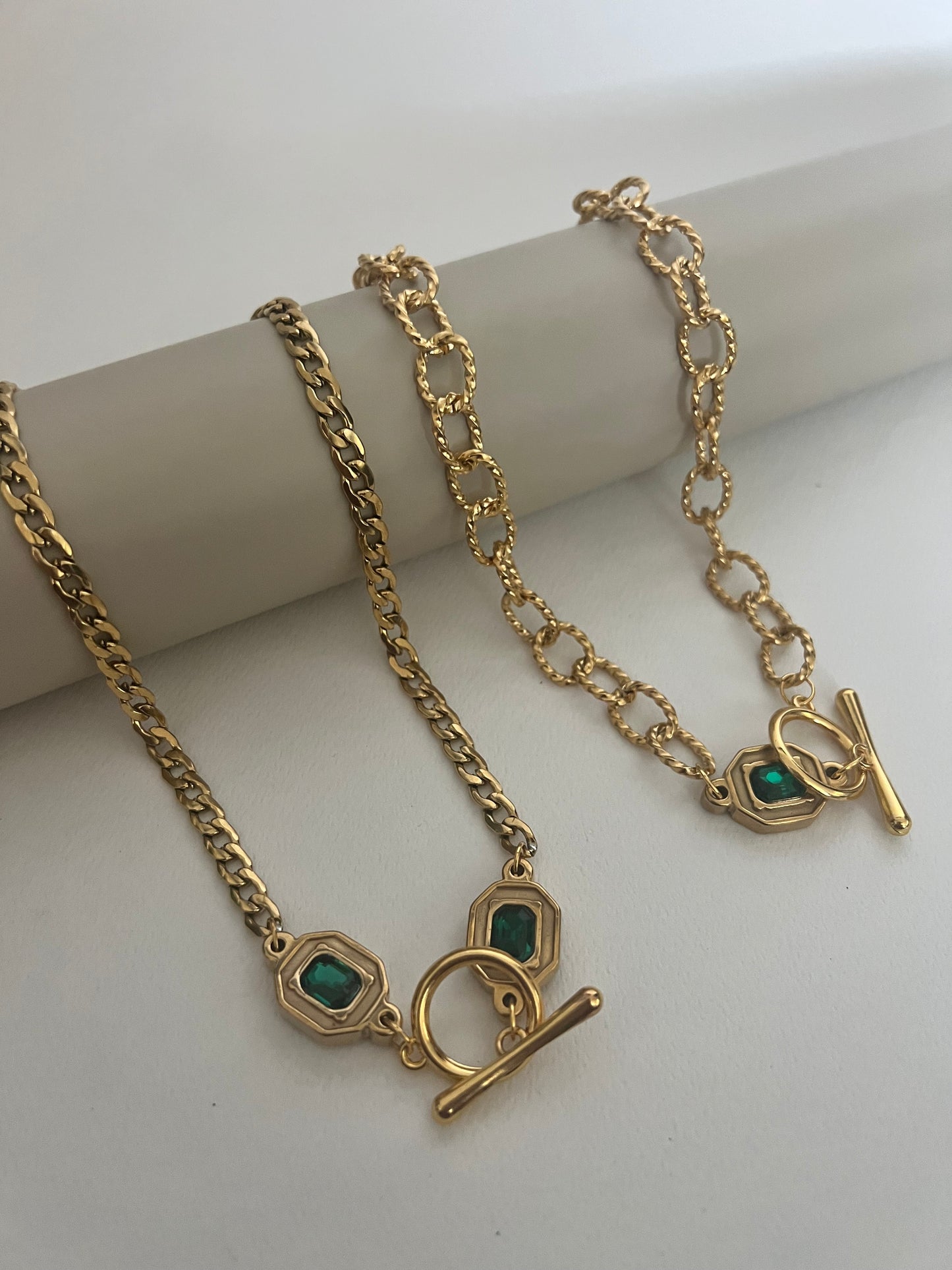 Art Deco Chunky Gold Necklace