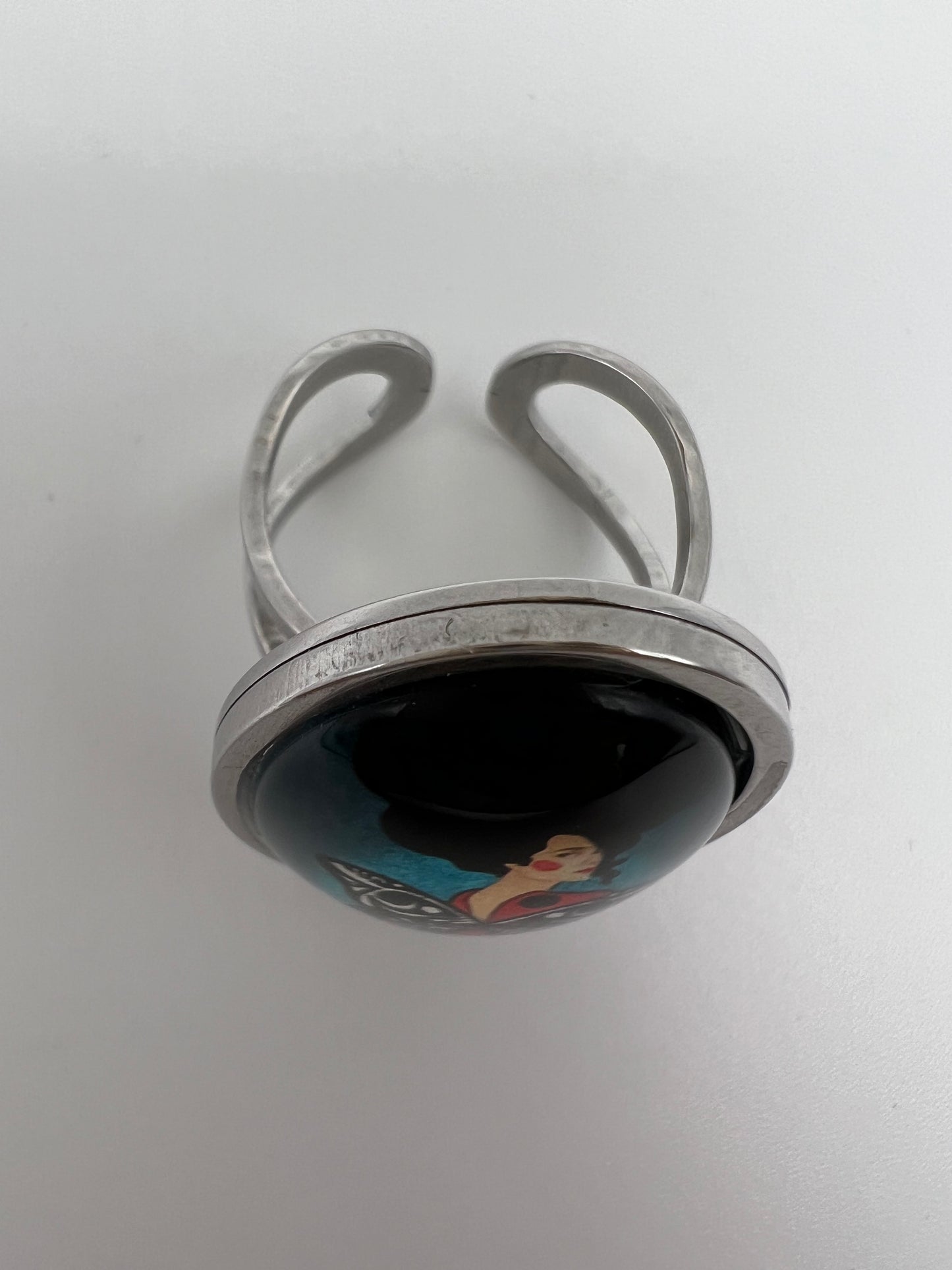 Winged Woman Oval Ring