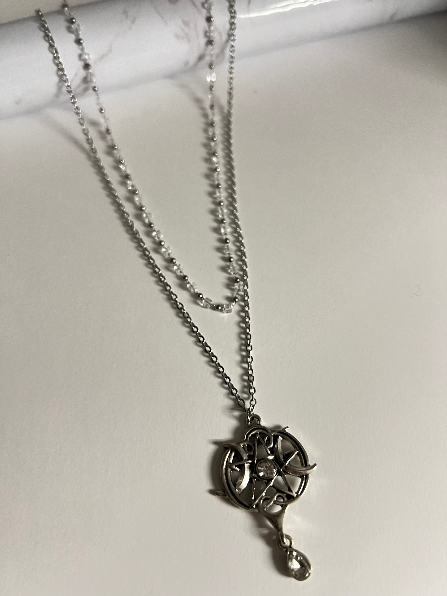 Pentagram & Moons Layered Necklace