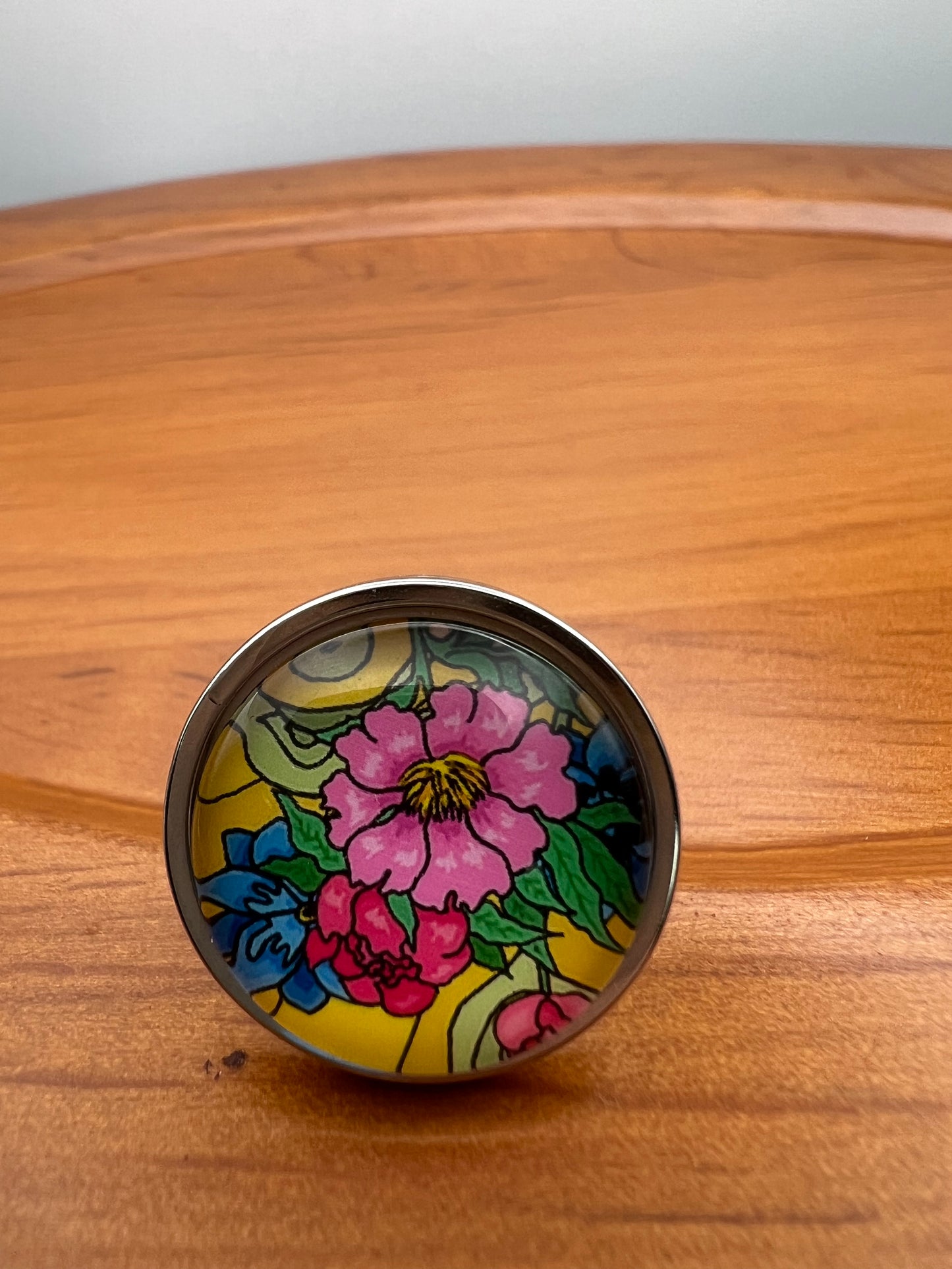 Oversized Elegant Floral Statement Rings