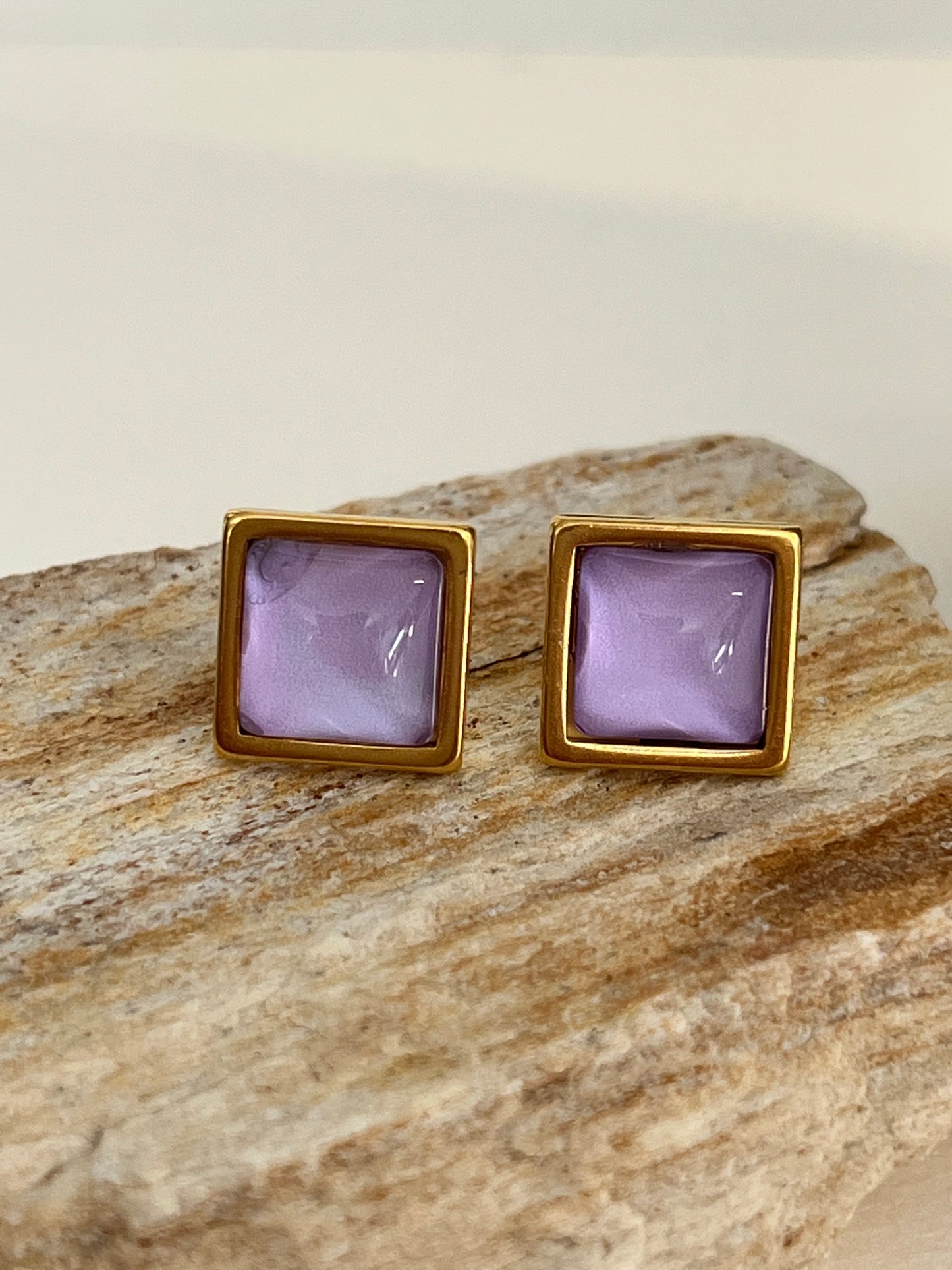 Pastel Color Stud Earrings