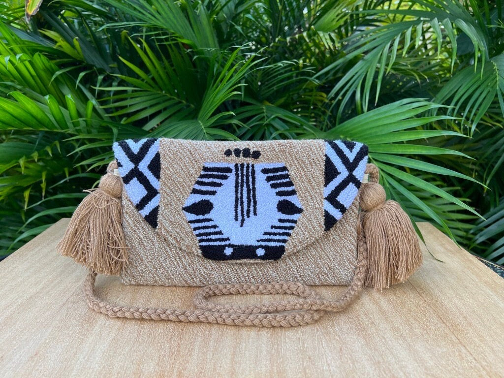 Safari Pattern Shoulder Bag