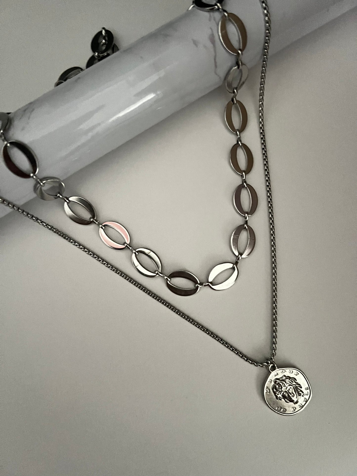Roman Medallion Coin Necklace