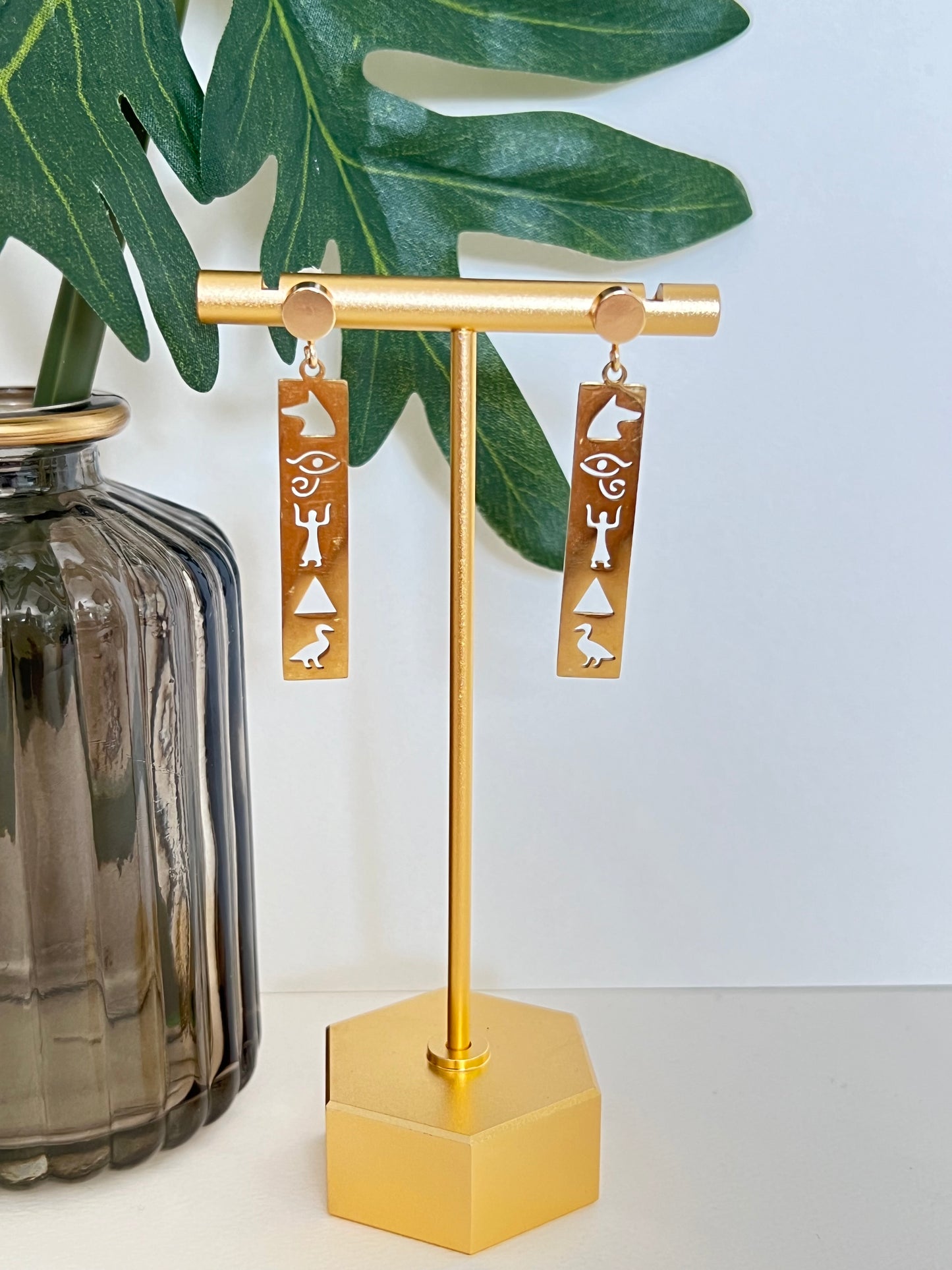 Ancient Egyptian Symbols Earrings