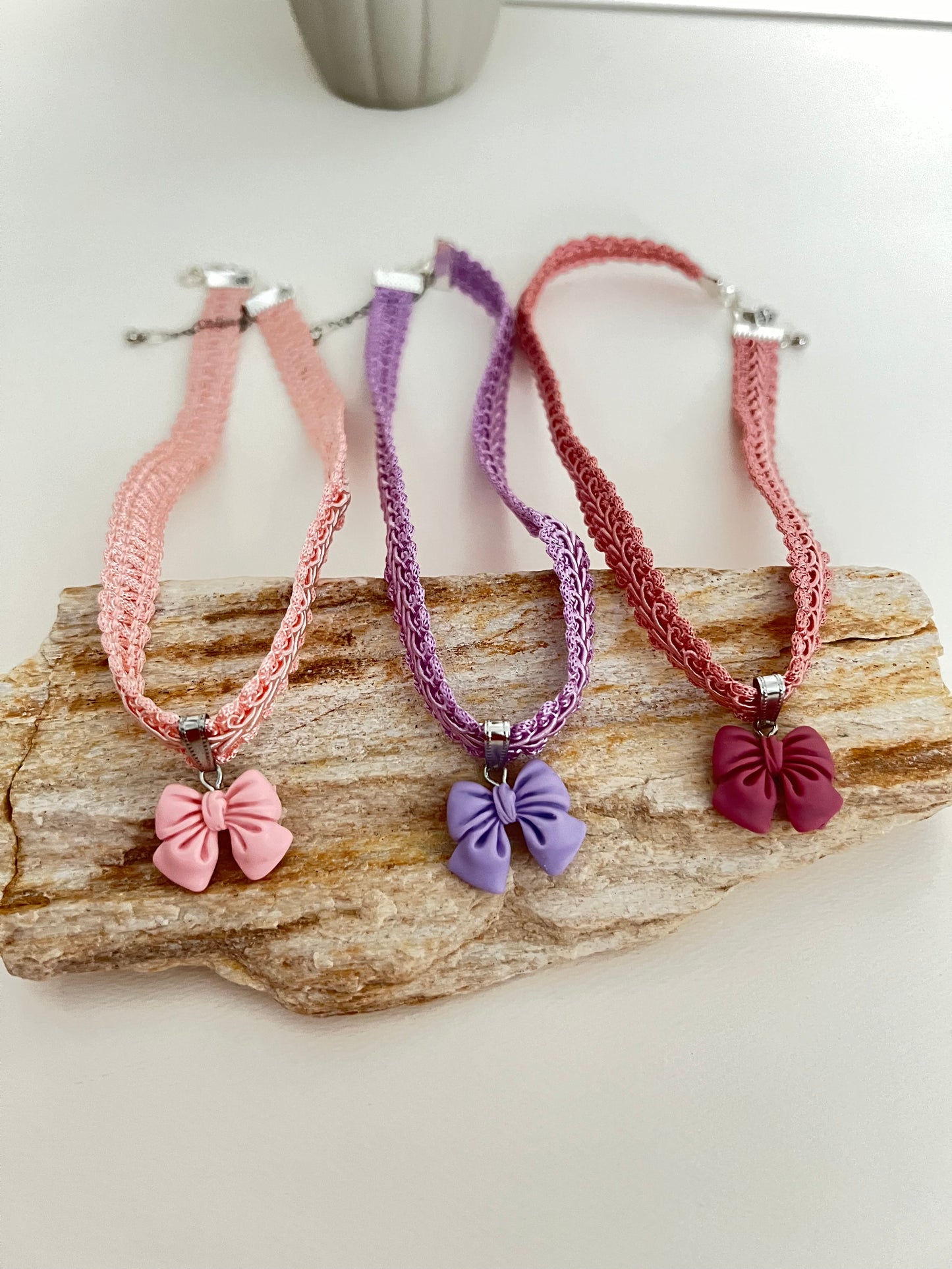 Cute Bow Pastel Color Chokers