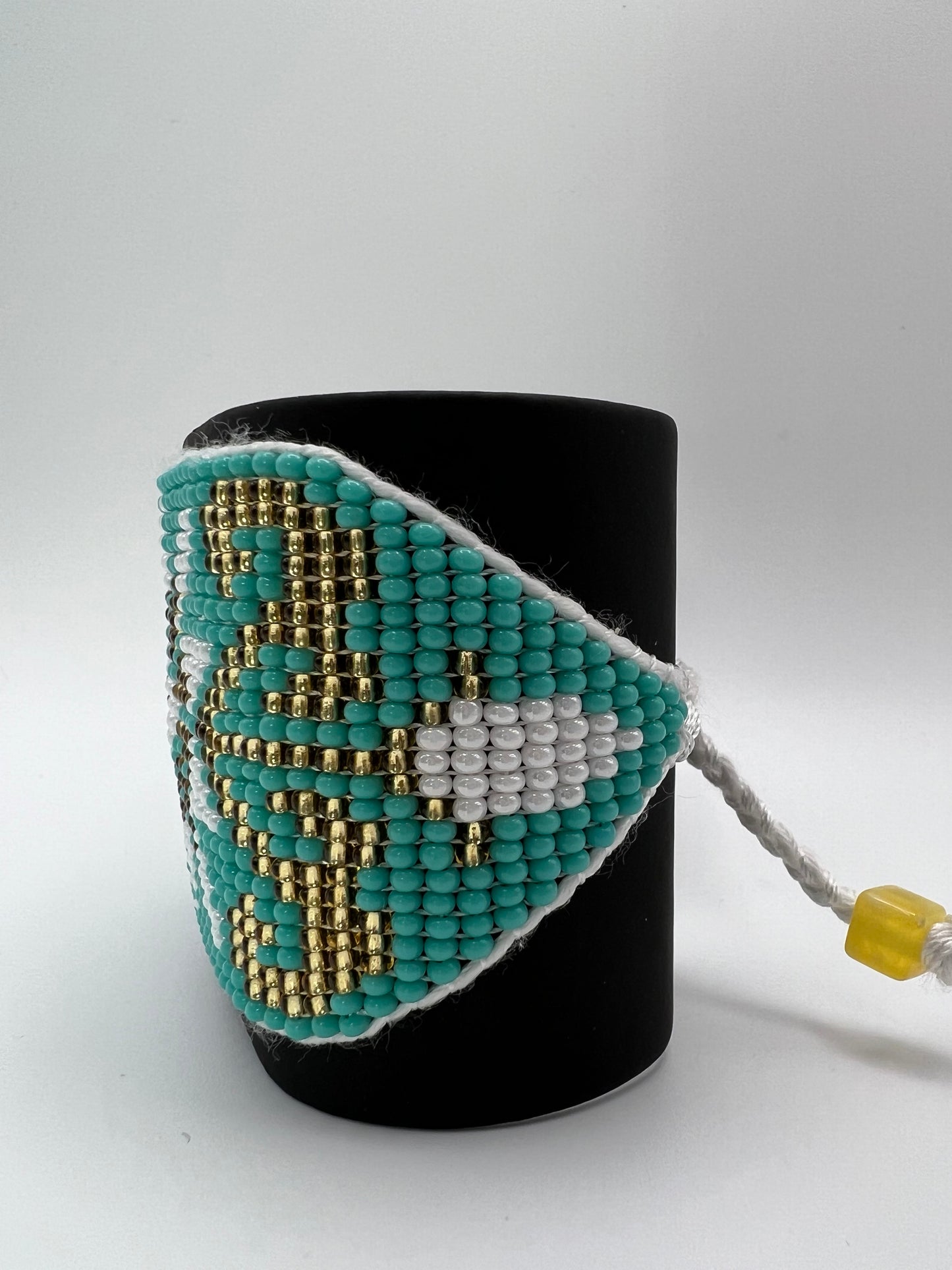 Trendy Large Beaded Bracelet Cuff
