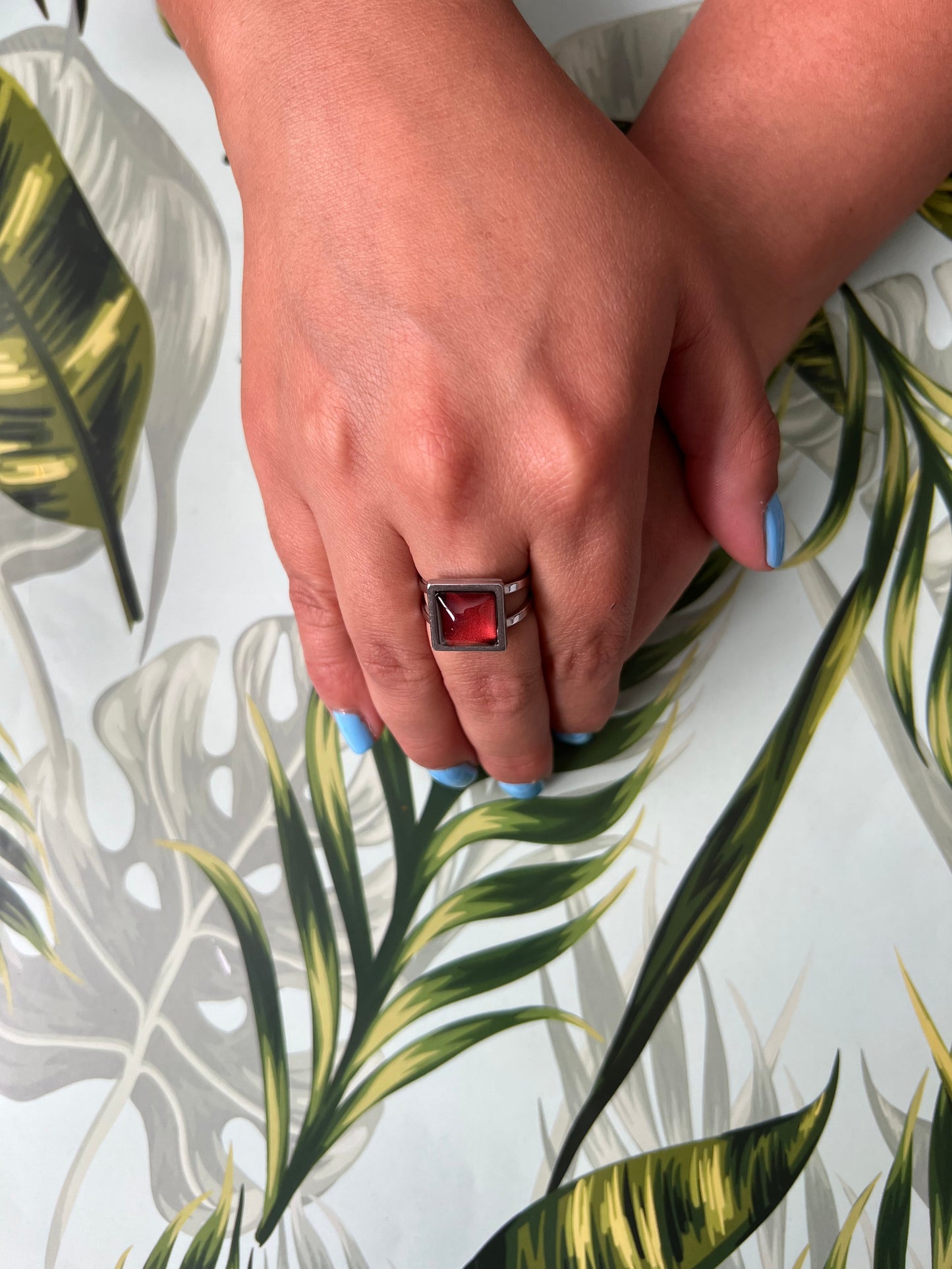 Pop of Color Minimalist Ring