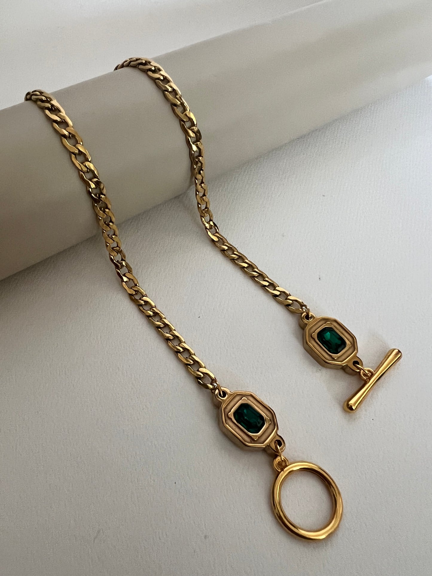 Art Deco Chunky Gold Necklace