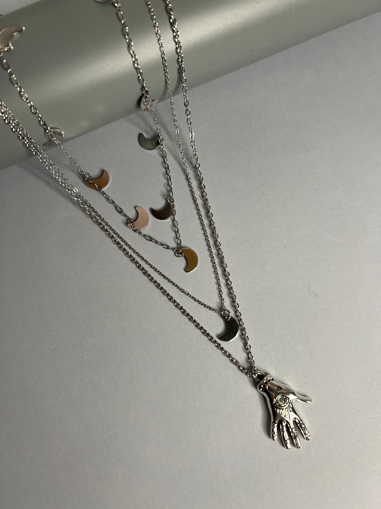 Palmistry & Moon Layered Necklace