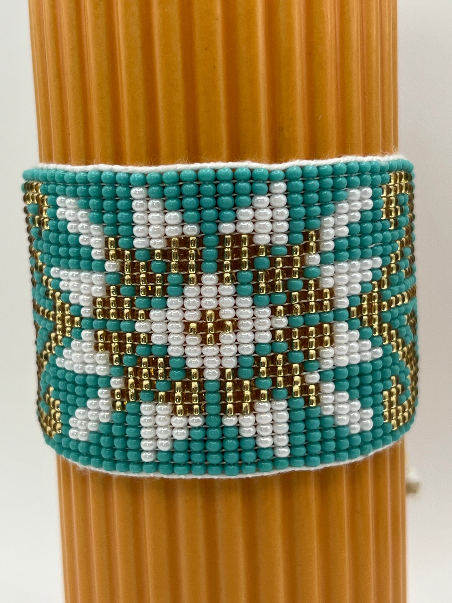 Trendy Large Beaded Bracelet Cuff