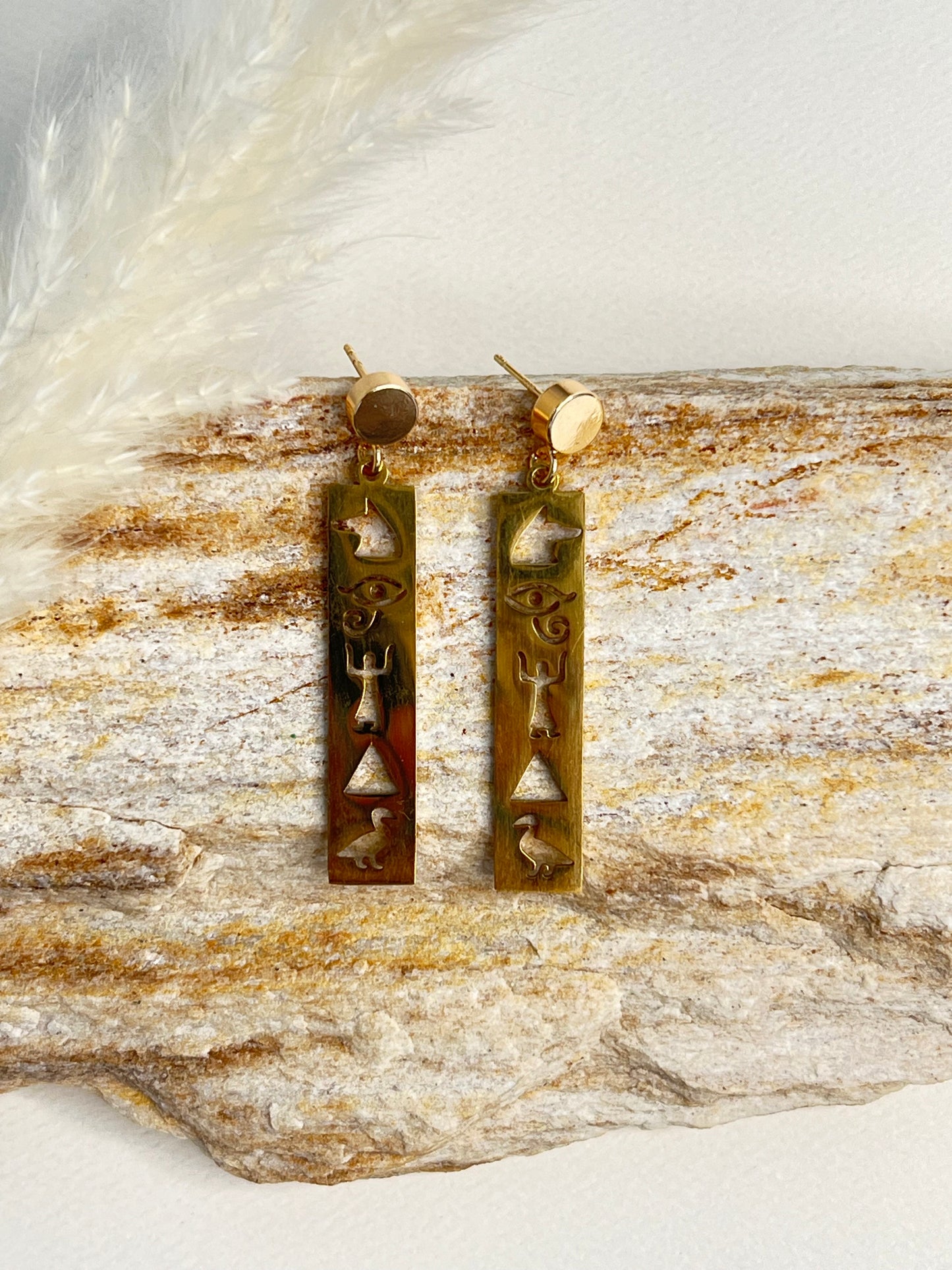 Ancient Egyptian Symbols Earrings