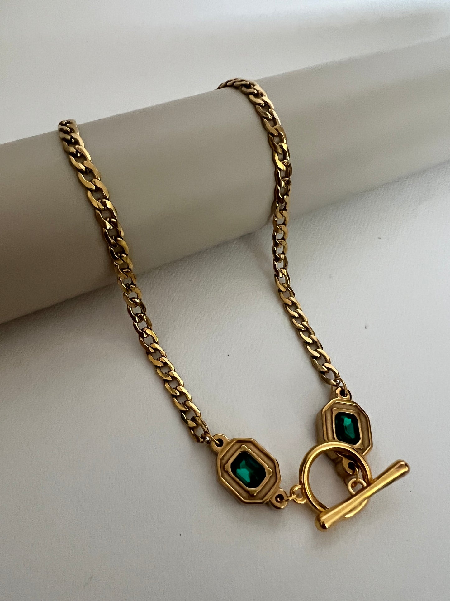 Art Deco Chunky Gold Necklace