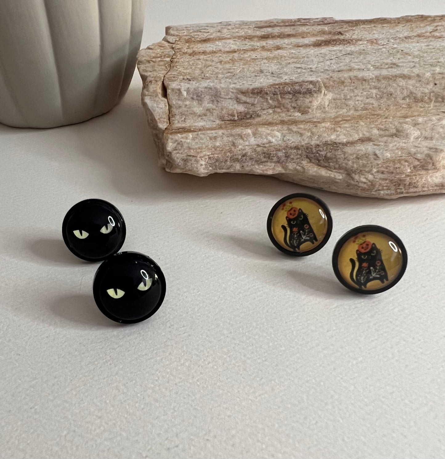 Cat Stud Earrings