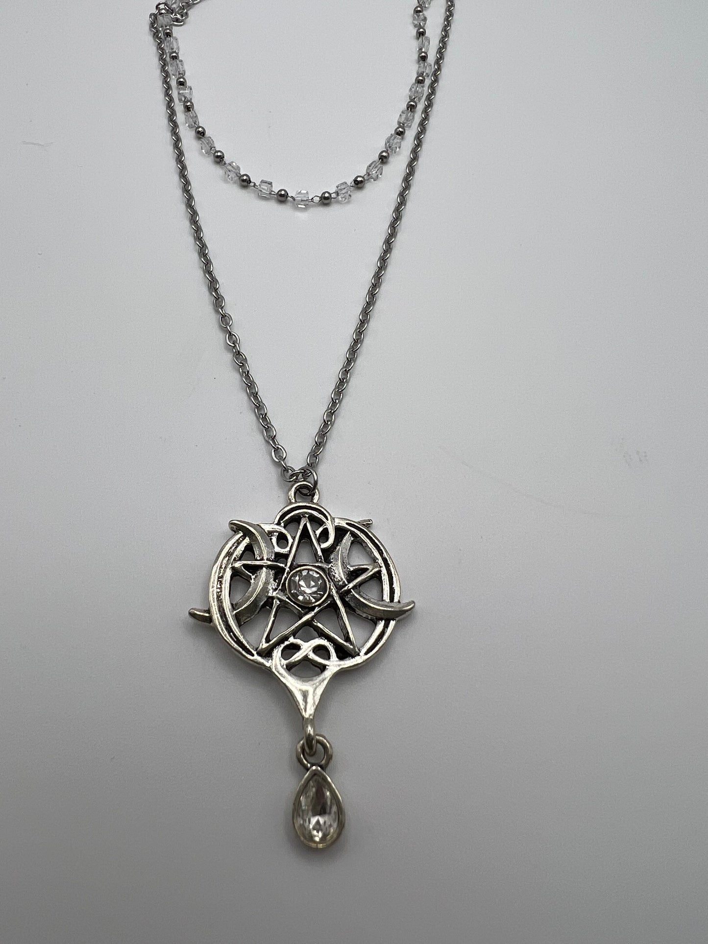 Pentagram & Moons Layered Necklace