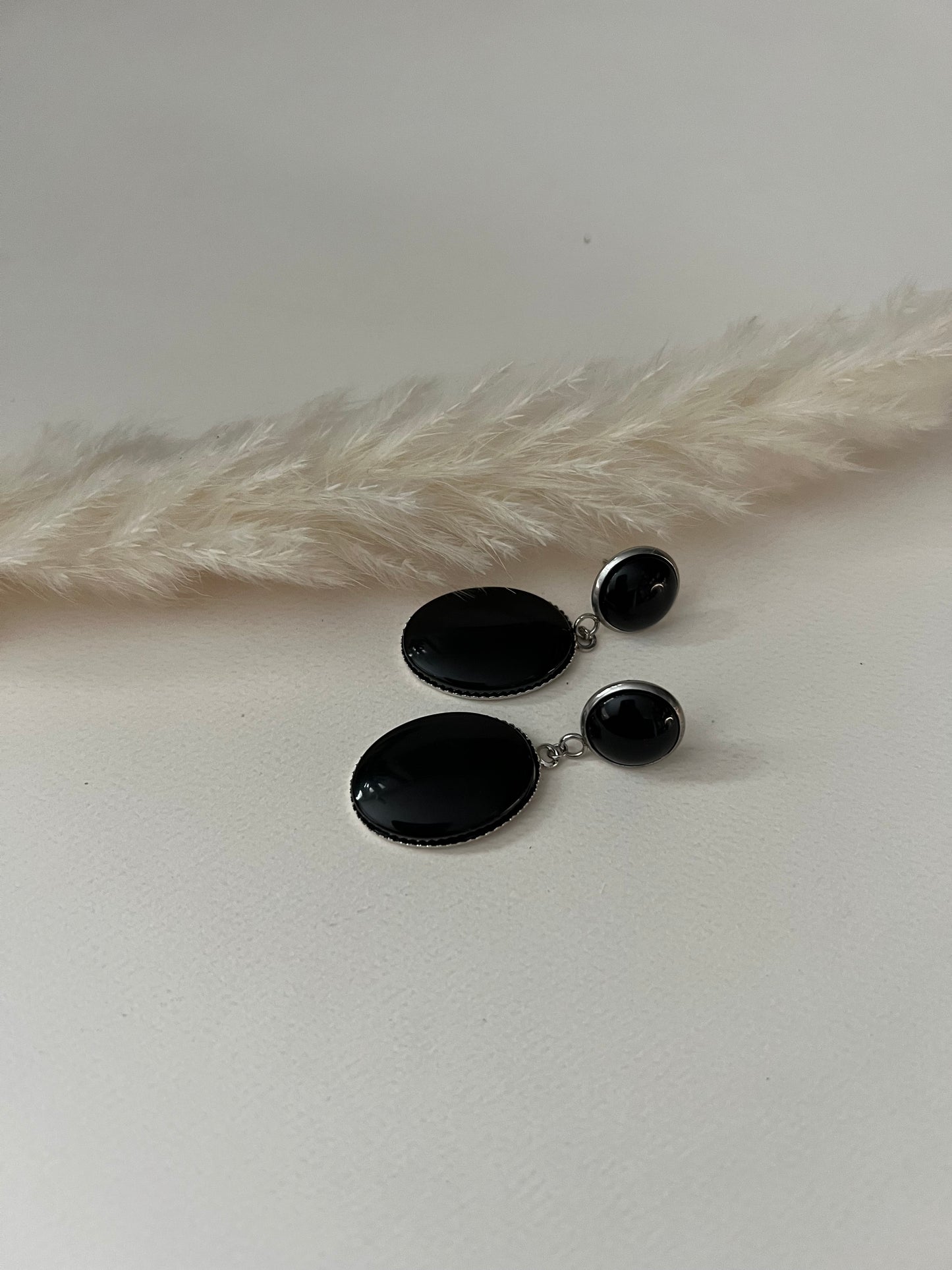 Vintage-Inspired Color Block Earrings