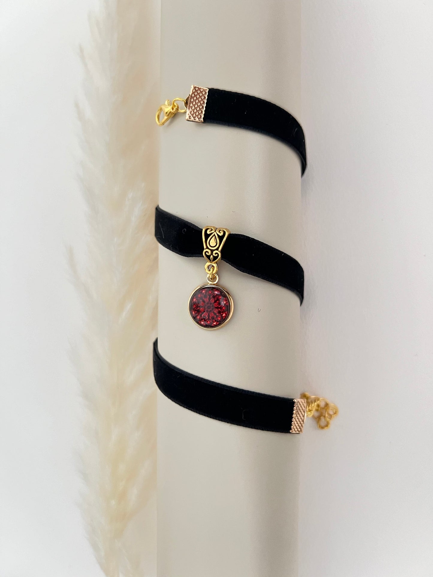 Pop-of-color Charm Choker