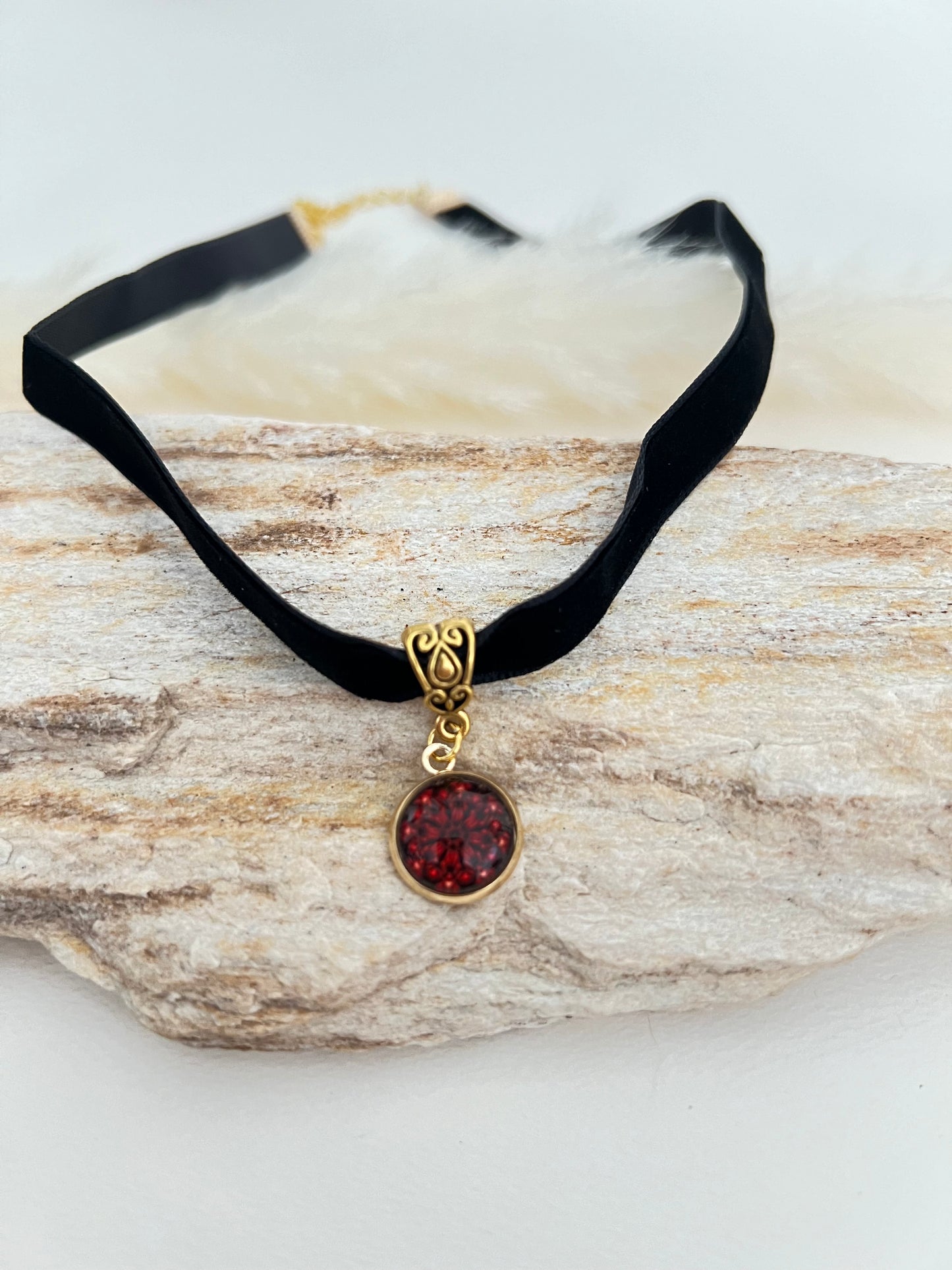 Pop-of-color Charm Choker