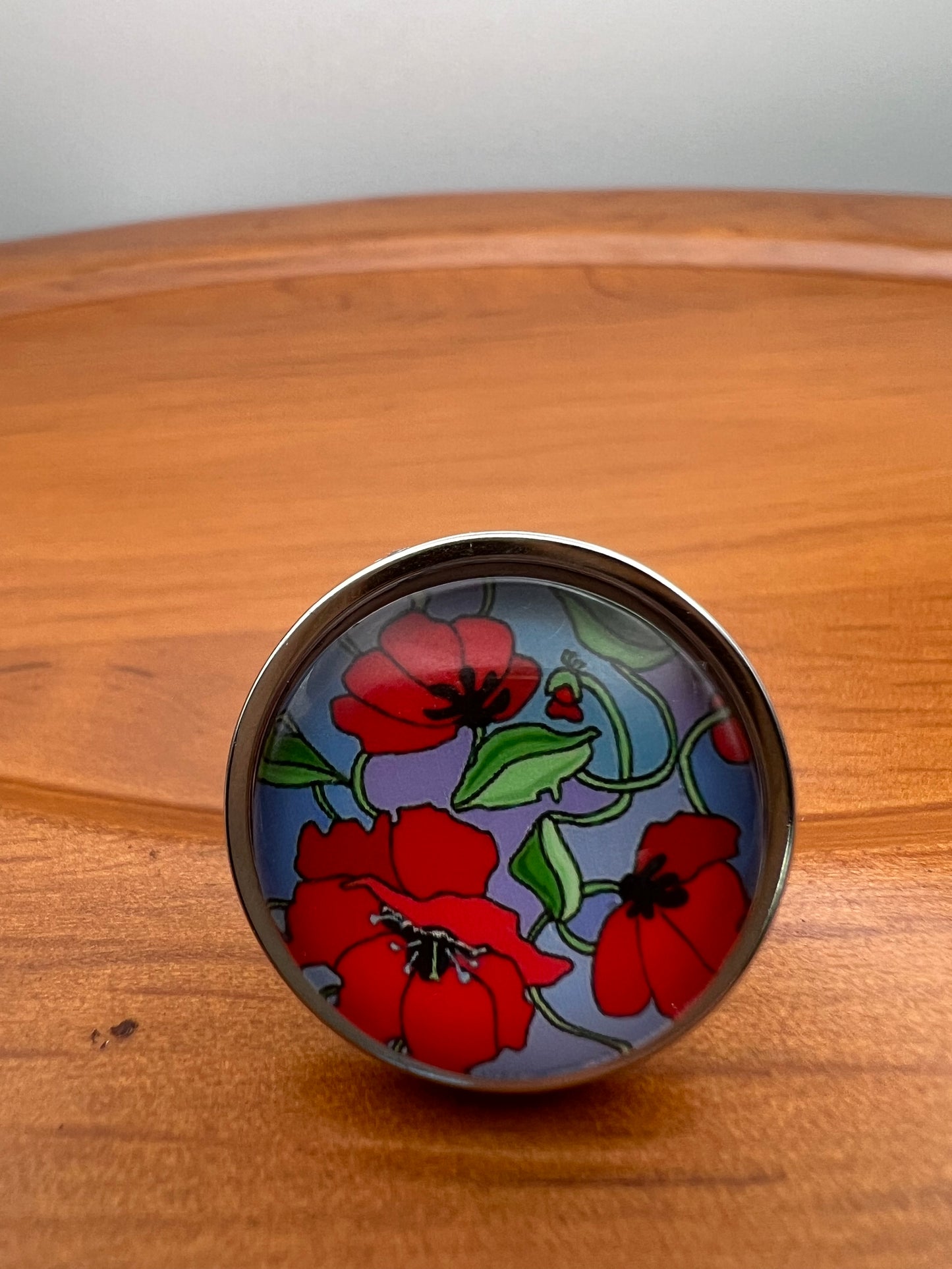 Oversized Elegant Floral Statement Rings