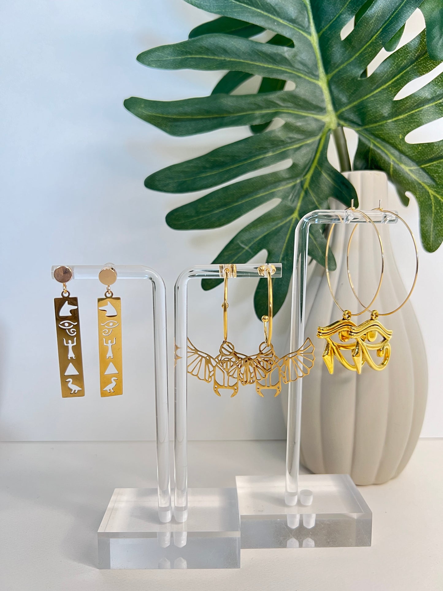 Ancient Egyptian Symbols Earrings