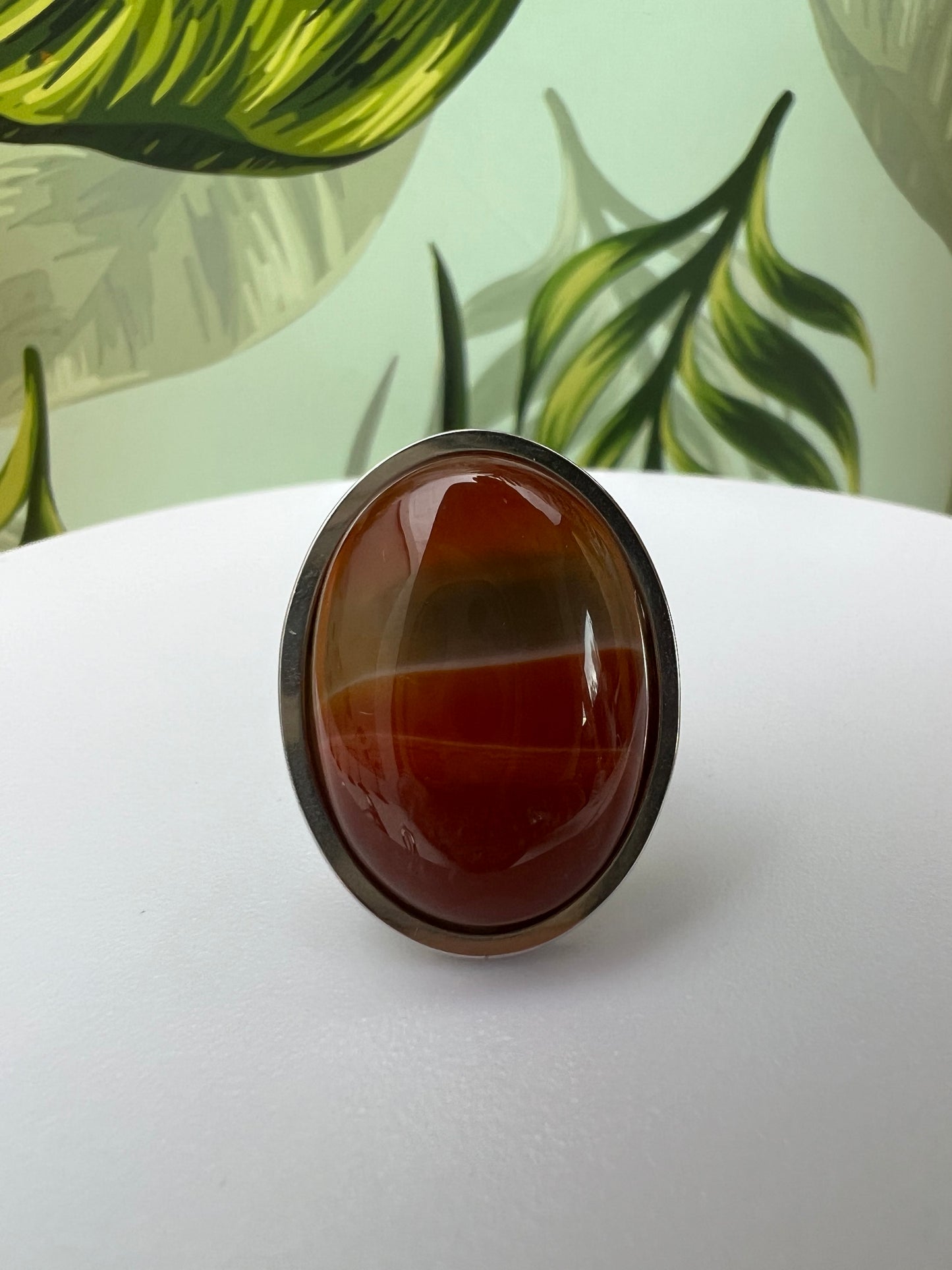 Yellow Aventurine Oval Rings