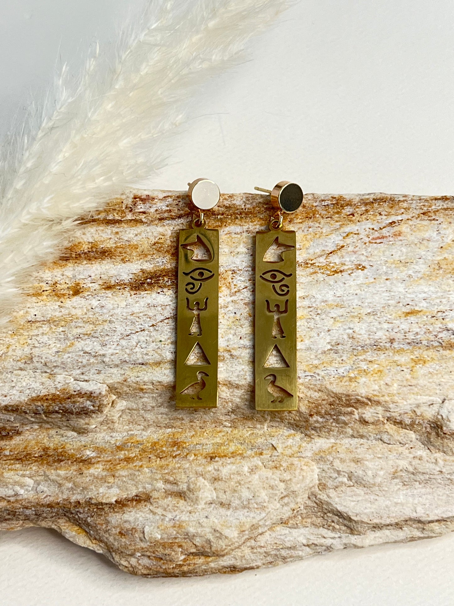 Ancient Egyptian Symbols Earrings