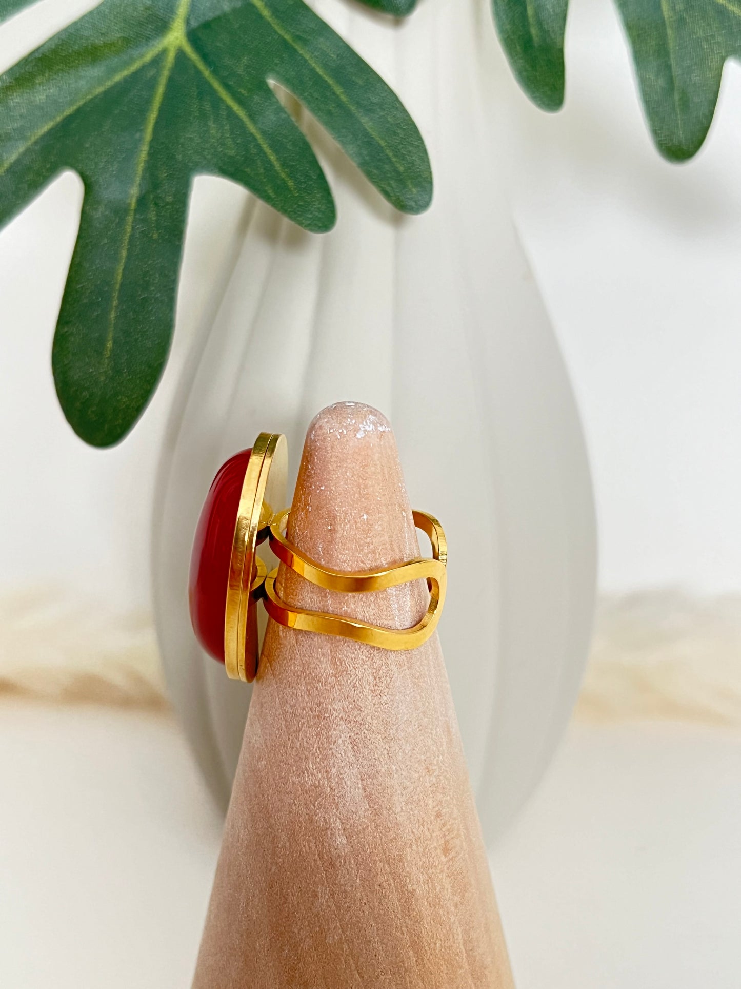Romantic Statement Gold Ring