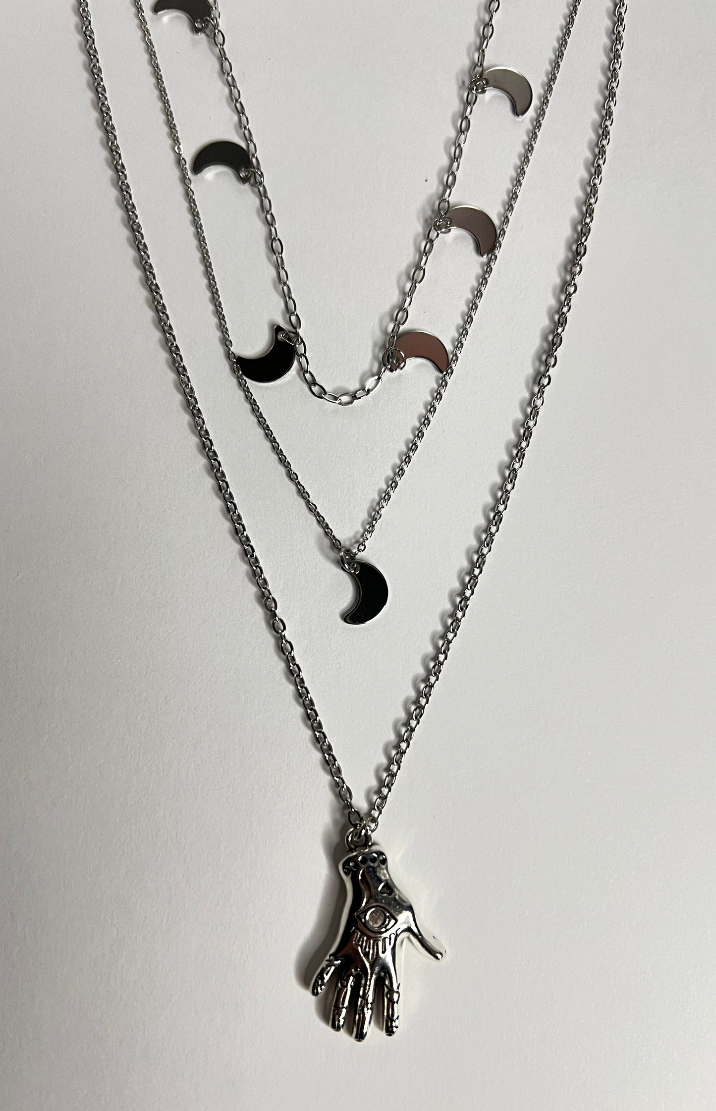 Palmistry & Moon Layered Necklace