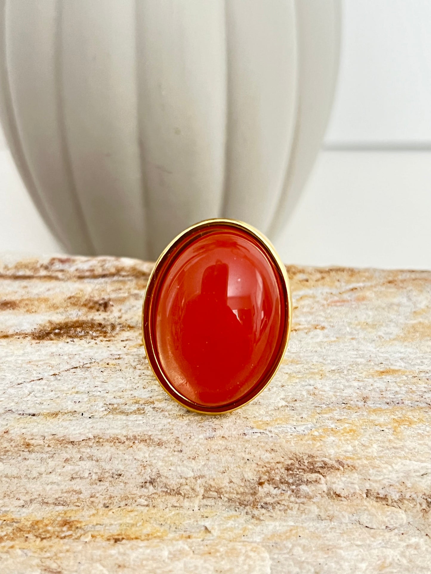 Romantic Statement Gold Ring