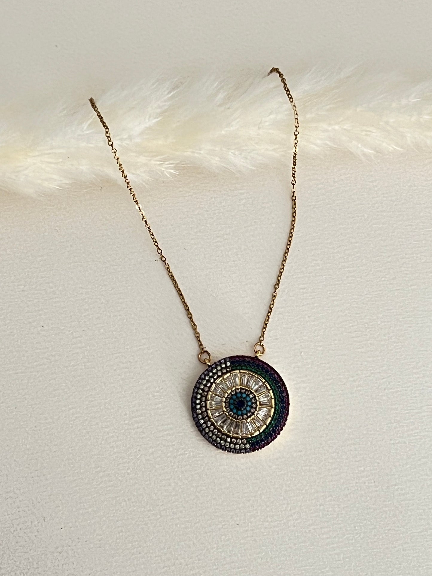 Delicate Colorful Zircon Necklace