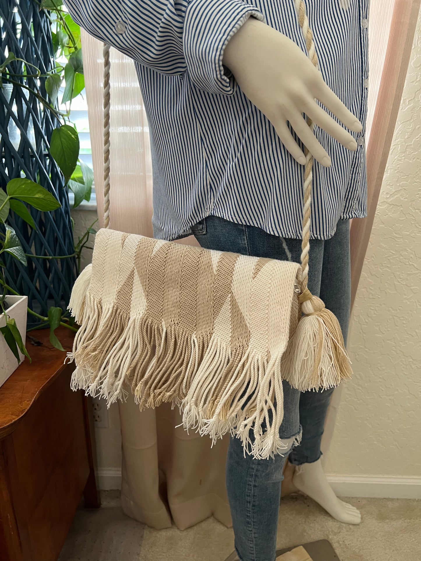 Classic Boho Chic Fringe Shoulder Bag